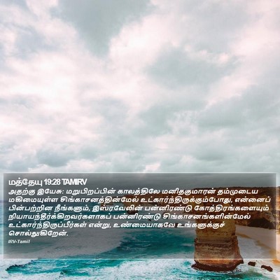 மத்தேயு 19:28 TAMIRV Bible Verse Image