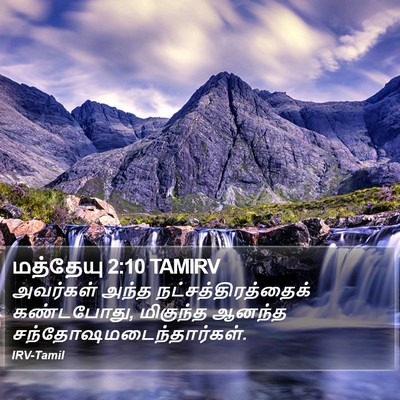 மத்தேயு 2:10 TAMIRV Bible Verse Image