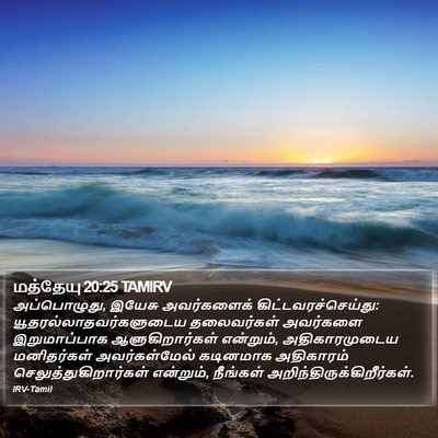 மத்தேயு 20:25 TAMIRV Bible Verse Image