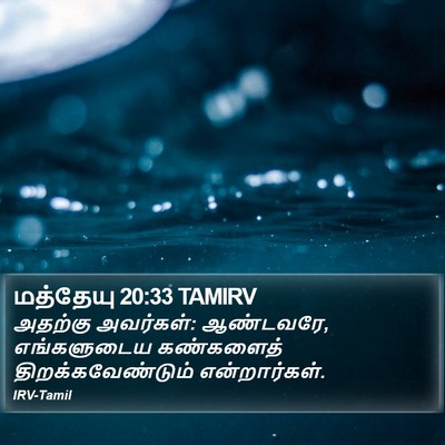 மத்தேயு 20:33 TAMIRV Bible Verse Image