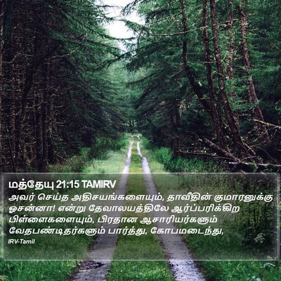 மத்தேயு 21:15 TAMIRV Bible Verse Image