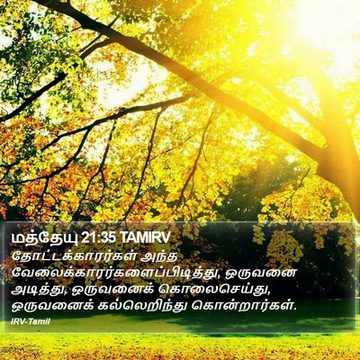 மத்தேயு 21:35 TAMIRV Bible Verse Image