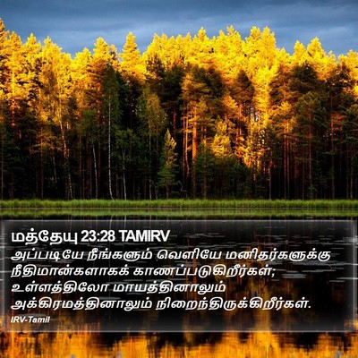 மத்தேயு 23:28 TAMIRV Bible Verse Image