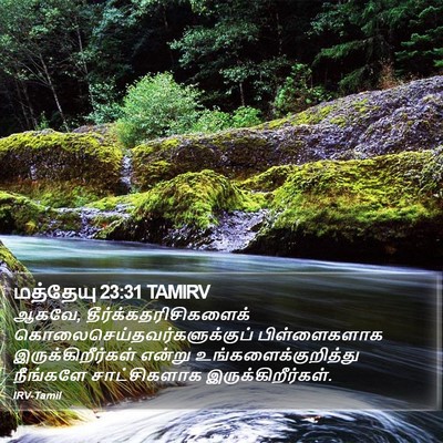 மத்தேயு 23:31 TAMIRV Bible Verse Image