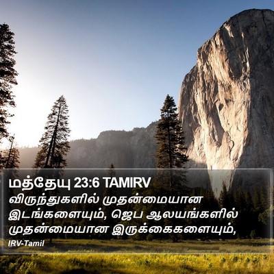மத்தேயு 23:6 TAMIRV Bible Verse Image