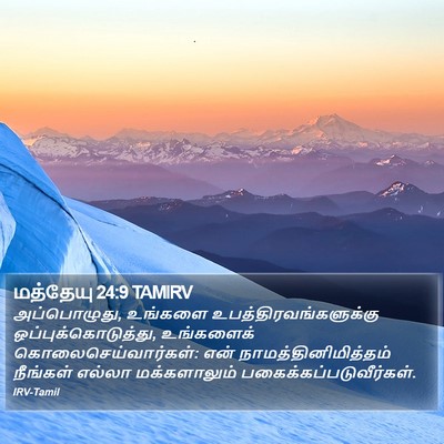 மத்தேயு 24:9 TAMIRV Bible Verse Image