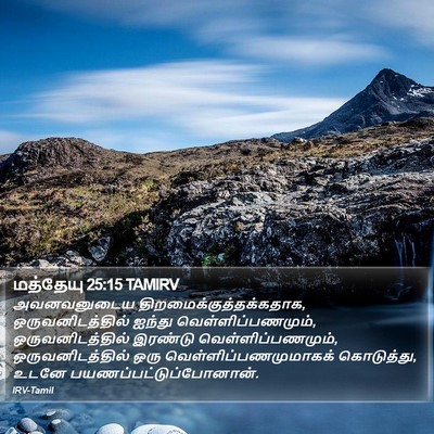 மத்தேயு 25:15 TAMIRV Bible Verse Image