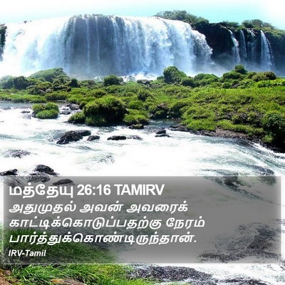 மத்தேயு 26:16 TAMIRV Bible Verse Image