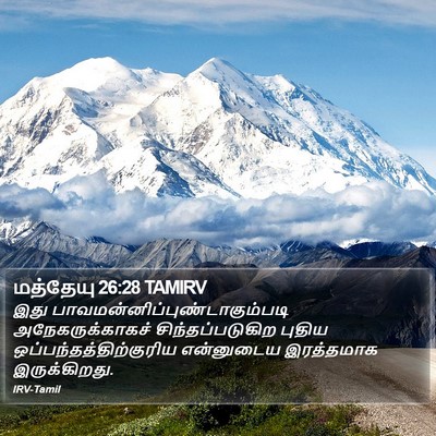 மத்தேயு 26:28 TAMIRV Bible Verse Image