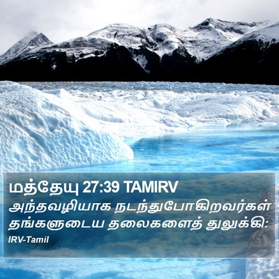 மத்தேயு 27:39 TAMIRV Bible Verse Image