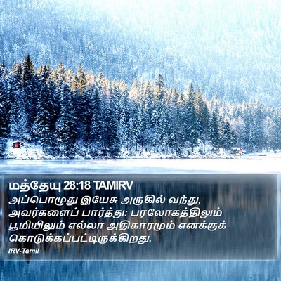 மத்தேயு 28:18 TAMIRV Bible Verse Image