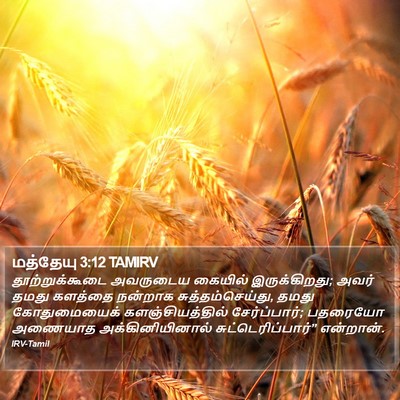 மத்தேயு 3:12 TAMIRV Bible Verse Image