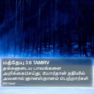 மத்தேயு 3:6 TAMIRV Bible Verse Image