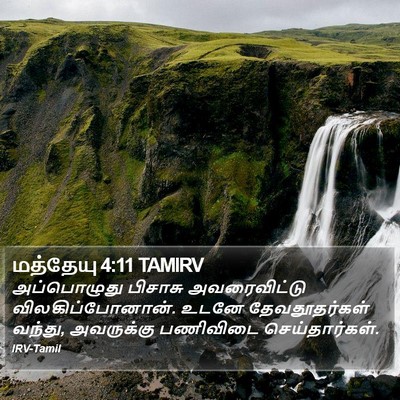 மத்தேயு 4:11 TAMIRV Bible Verse Image