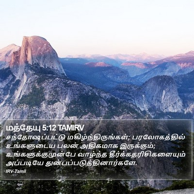 மத்தேயு 5:12 TAMIRV Bible Verse Image