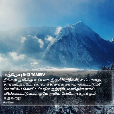 மத்தேயு 5:13 TAMIRV Bible Verse Image