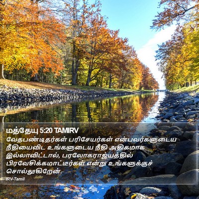 மத்தேயு 5:20 TAMIRV Bible Verse Image