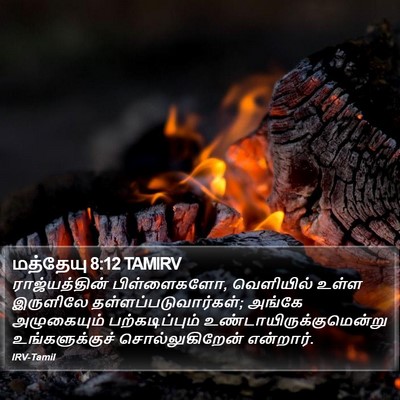மத்தேயு 8:12 TAMIRV Bible Verse Image