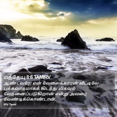 மத்தேயு 8:6 TAMIRV Bible Verse Image