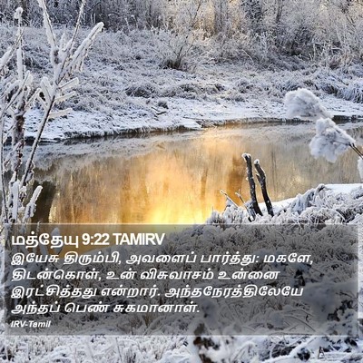 மத்தேயு 9:22 TAMIRV Bible Verse Image