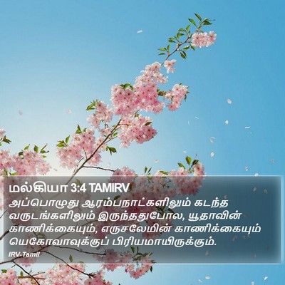 மல்கியா 3:4 TAMIRV Bible Verse Image