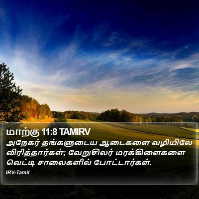 மாற்கு 11:8 TAMIRV Bible Verse Image