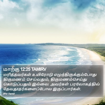 மாற்கு 12:25 TAMIRV Bible Verse Image