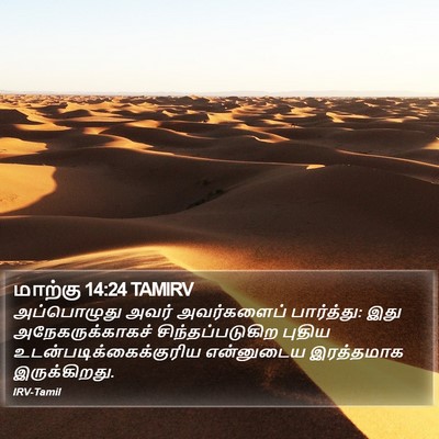 மாற்கு 14:24 TAMIRV Bible Verse Image