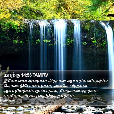 மாற்கு 14:53 TAMIRV Bible Verse Image