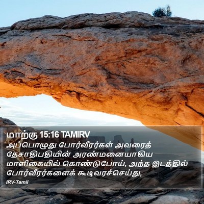 மாற்கு 15:16 TAMIRV Bible Verse Image