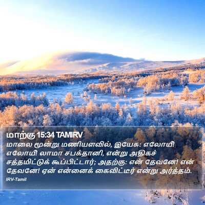 மாற்கு 15:34 TAMIRV Bible Verse Image