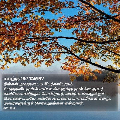 மாற்கு 16:7 TAMIRV Bible Verse Image