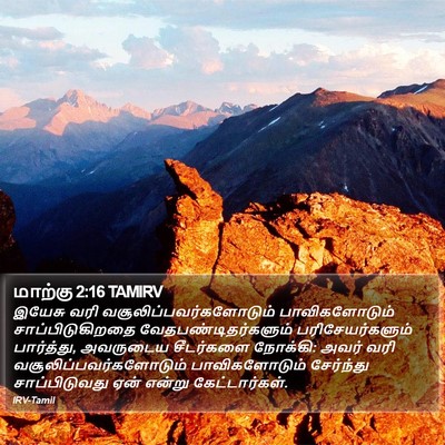 மாற்கு 2:16 TAMIRV Bible Verse Image