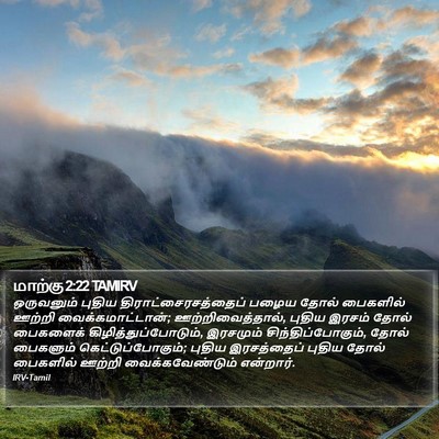 மாற்கு 2:22 TAMIRV Bible Verse Image