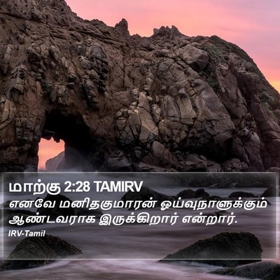 மாற்கு 2:28 TAMIRV Bible Verse Image