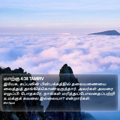 மாற்கு 4:38 TAMIRV Bible Verse Image