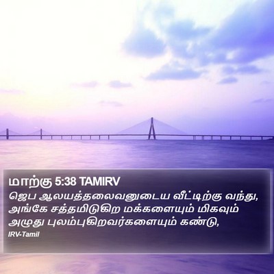 மாற்கு 5:38 TAMIRV Bible Verse Image