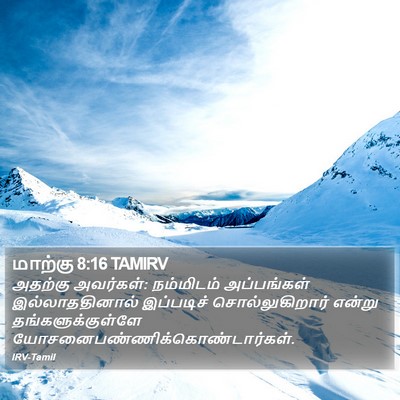 மாற்கு 8:16 TAMIRV Bible Verse Image