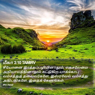 மீகா 3:10 TAMIRV Bible Verse Image