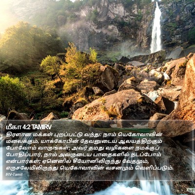 மீகா 4:2 TAMIRV Bible Verse Image