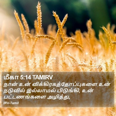 மீகா 5:14 TAMIRV Bible Verse Image