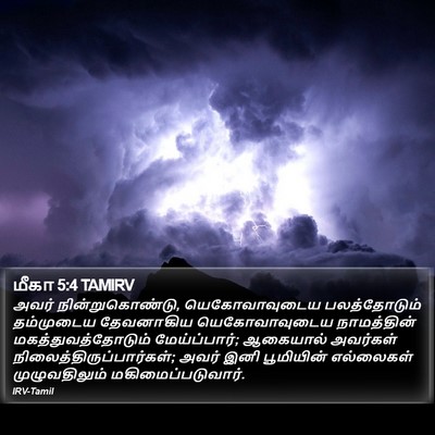 மீகா 5:4 TAMIRV Bible Verse Image