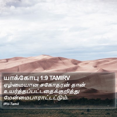 யாக்கோபு 1:9 TAMIRV Bible Verse Image