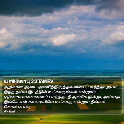யாக்கோபு 2:3 TAMIRV Bible Verse Image