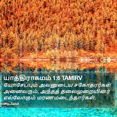 யாத்திராகமம் 1:6 TAMIRV Bible Verse Image
