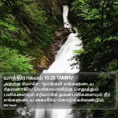 யாத்திராகமம் 10:25 TAMIRV Bible Verse Image