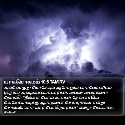 யாத்திராகமம் 10:8 TAMIRV Bible Verse Image