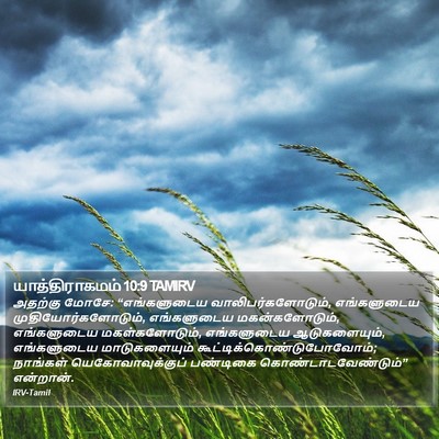 யாத்திராகமம் 10:9 TAMIRV Bible Verse Image