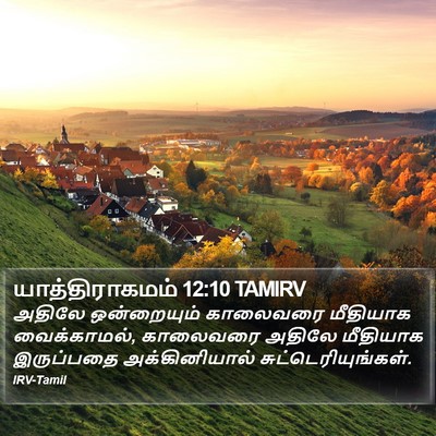 யாத்திராகமம் 12:10 TAMIRV Bible Verse Image