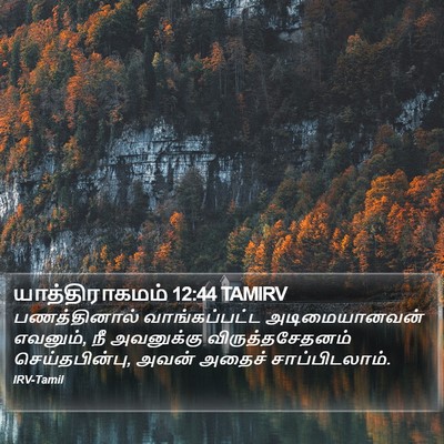 யாத்திராகமம் 12:44 TAMIRV Bible Verse Image